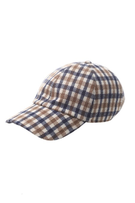 Shop AQUASCUTUM  Hat: Aquascutum wool blend baseball cap. 
Featuring a metal buckle for a custom fit.
Composition: 55% wool, 45% polyester.
Made in Italy.. CAP 3 CK M022-VU